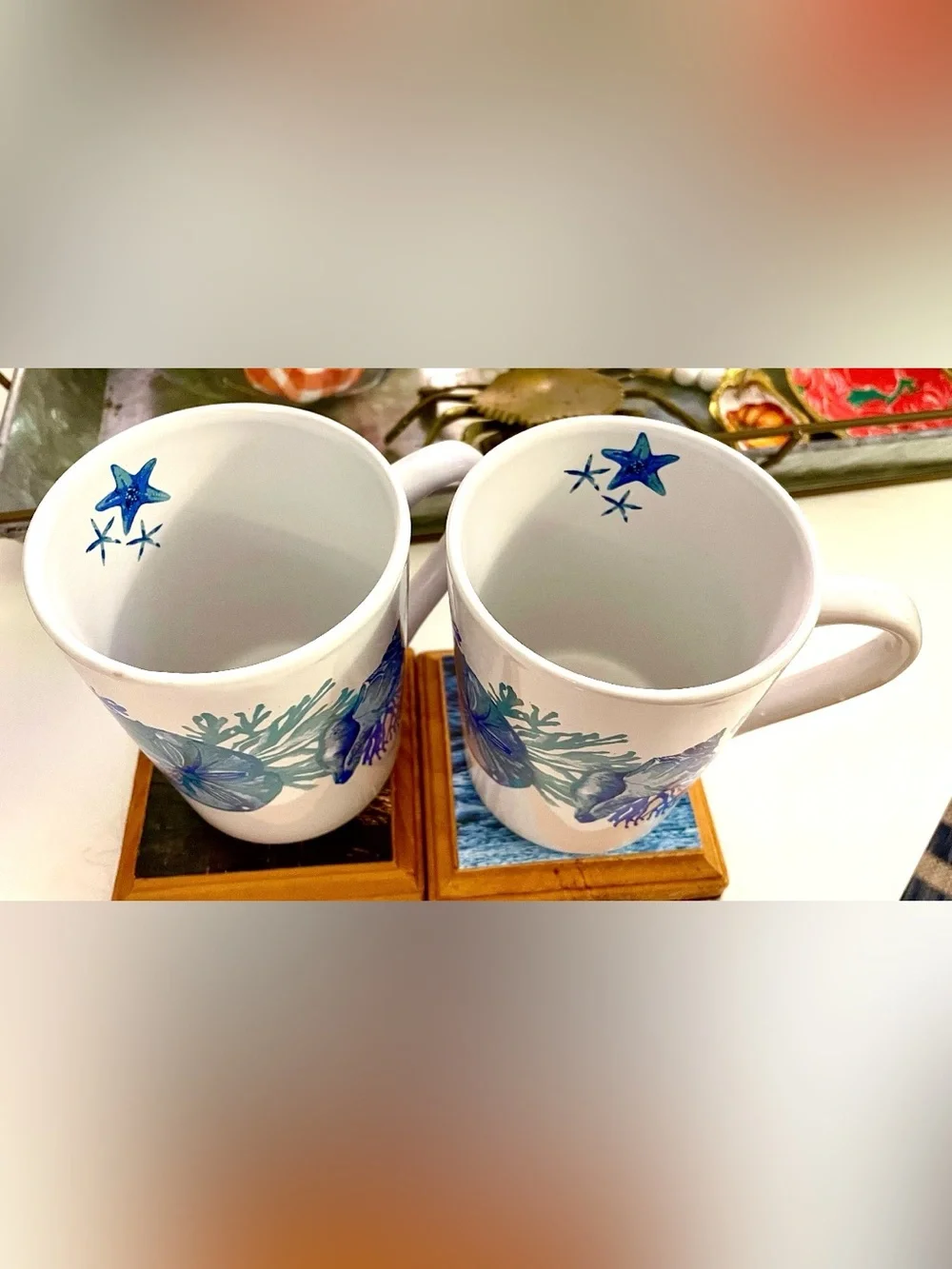 Shore Living Collection Mugs, Set of 2